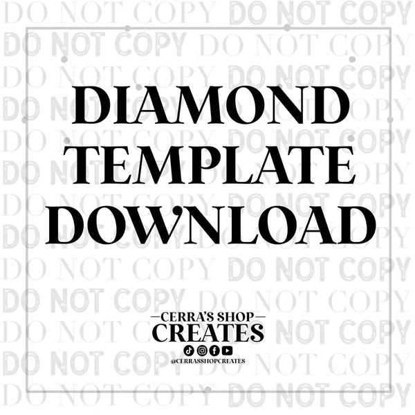 Diamond drawing template png  Cerra's Shop Creates   