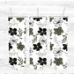 Sage and black floral  tumbler wrap  Cerra's Shop Creates   