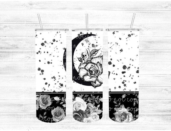 Skellie rose moon tumbler wrap  Cerra's Shop Creates   