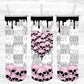 Pink Skellie Heart Tumbler Wrap  Cerra's Shop Creates   