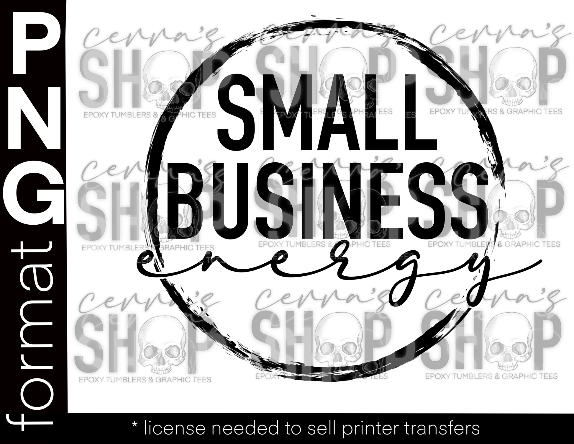 Small business energy one color  Cerra's Shop Creates   