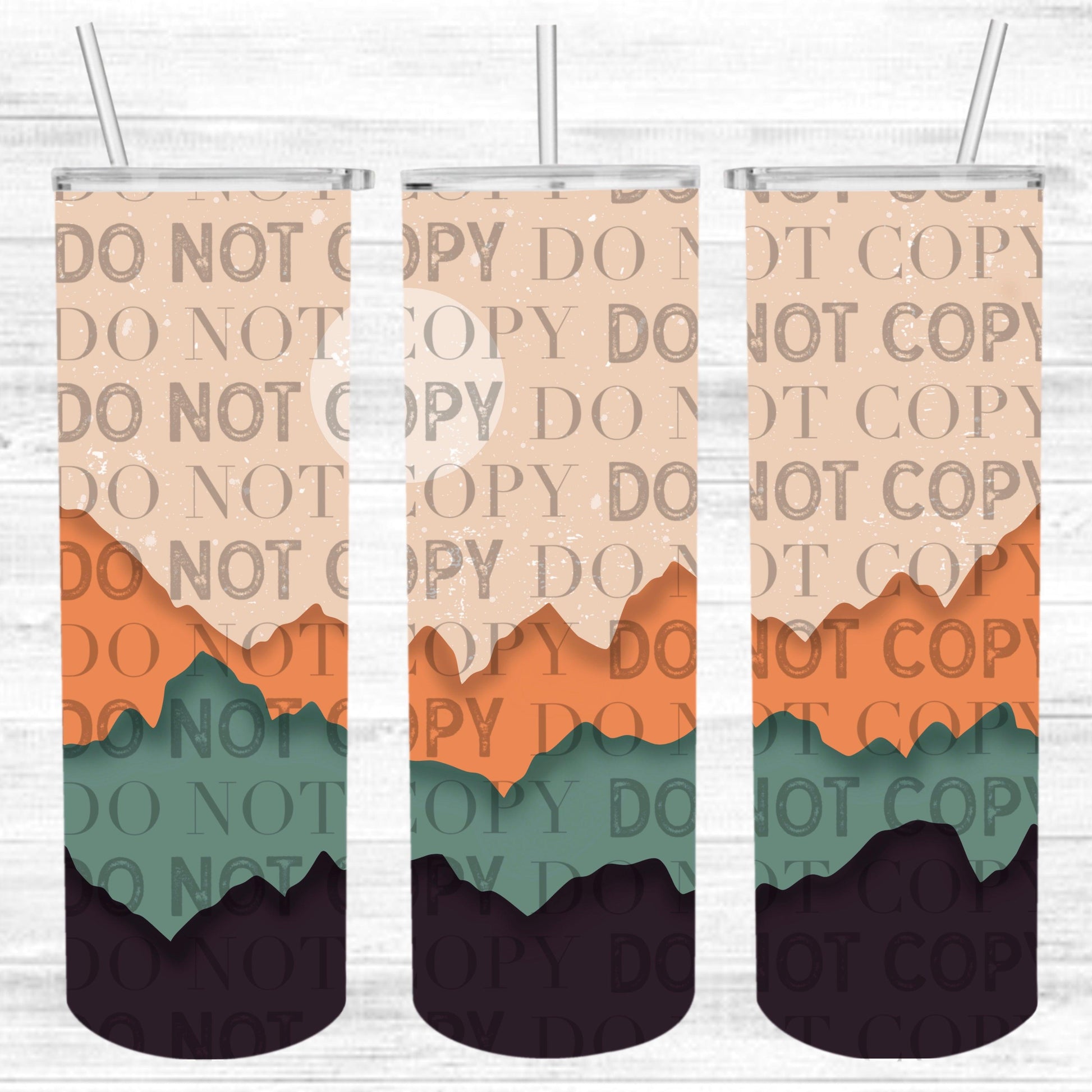 Sunset Mountain Tumbler Wrap  Cerra's Shop Creates   