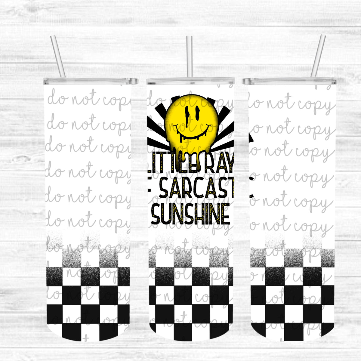 Sarcastic ray of sunshine Tumbler Wrap  Cerra's Shop Creates   