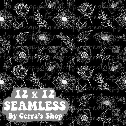 Black floral  Cerra's Shop Creates   
