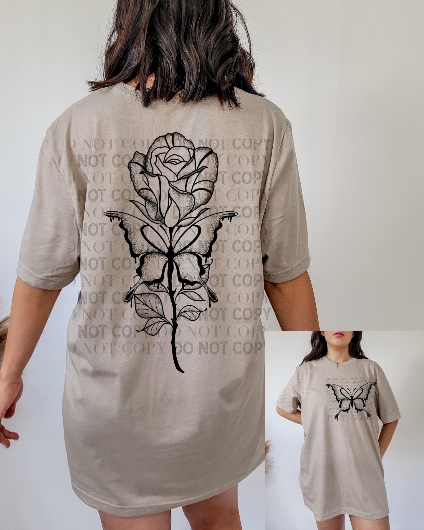 Butterfly rose spine and pocket single color  Cerra's Shop Creates   