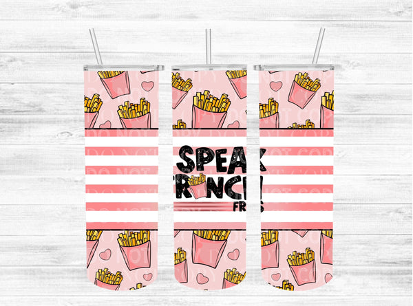 French fries Tumbler Wrap  Cerra's Shop Creates   