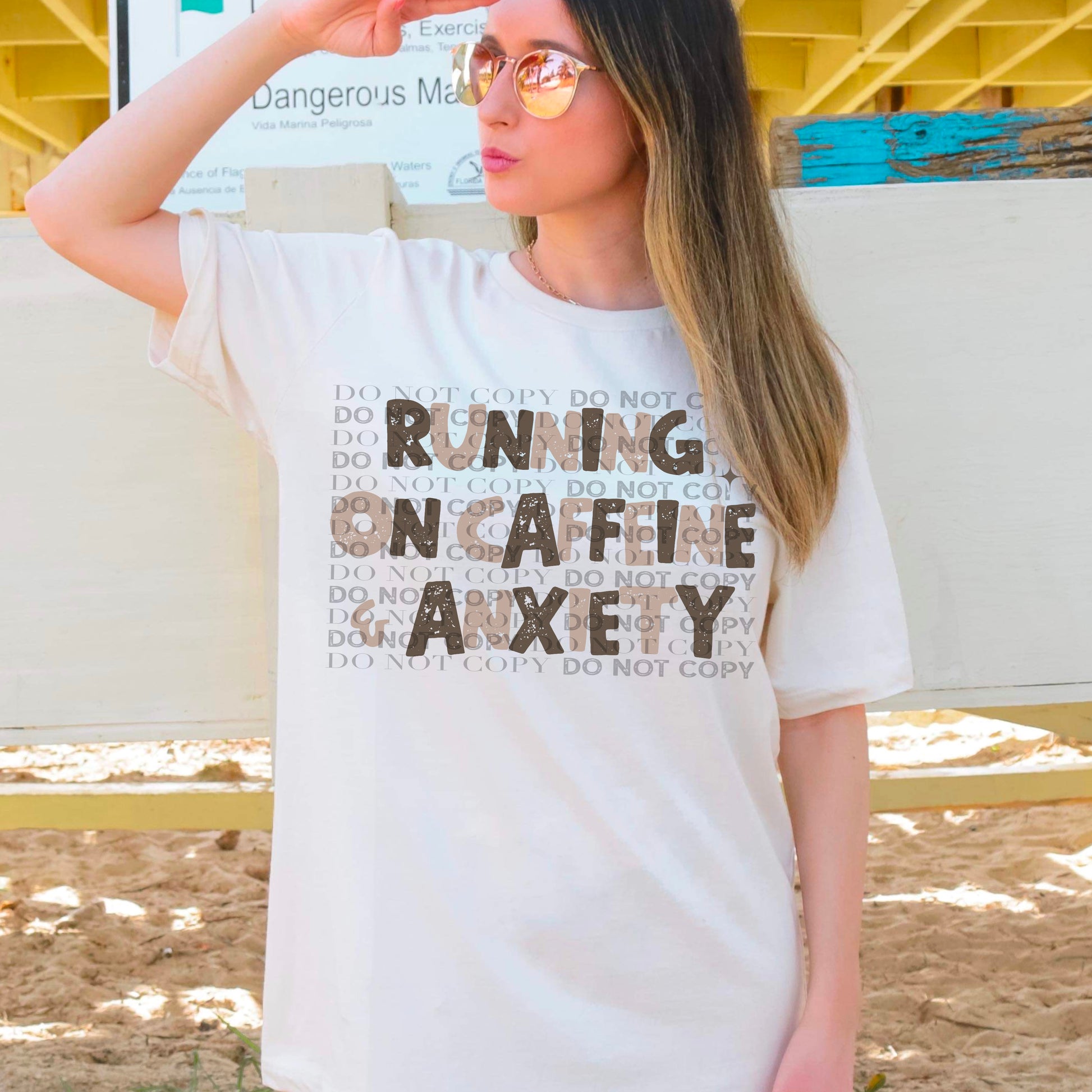 Running On Caffeine & Anxiety Full Color  Cerra's Shop Creates   