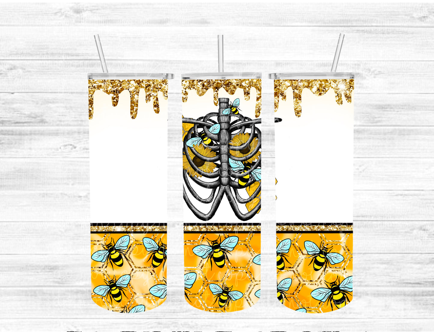 Bee ribcage tumbler wrap  Cerra's Shop Creates   