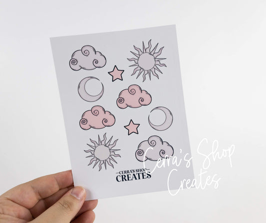 Cloud Sticker Sheets  Cerra's Shop Creates   