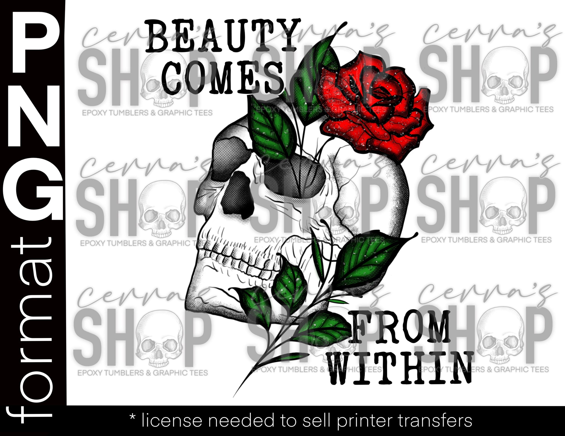 Beauty comes from within  Cerra's Shop Creates   