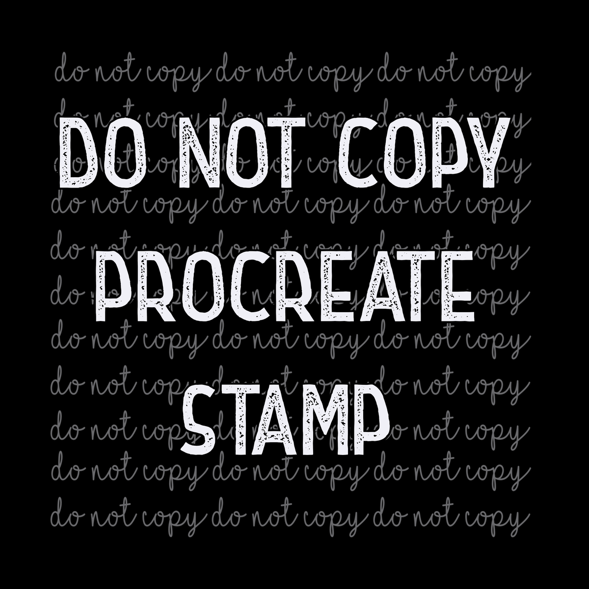 Do not copy procreate stamp for YouTube members  Cerra's Shop Creates   