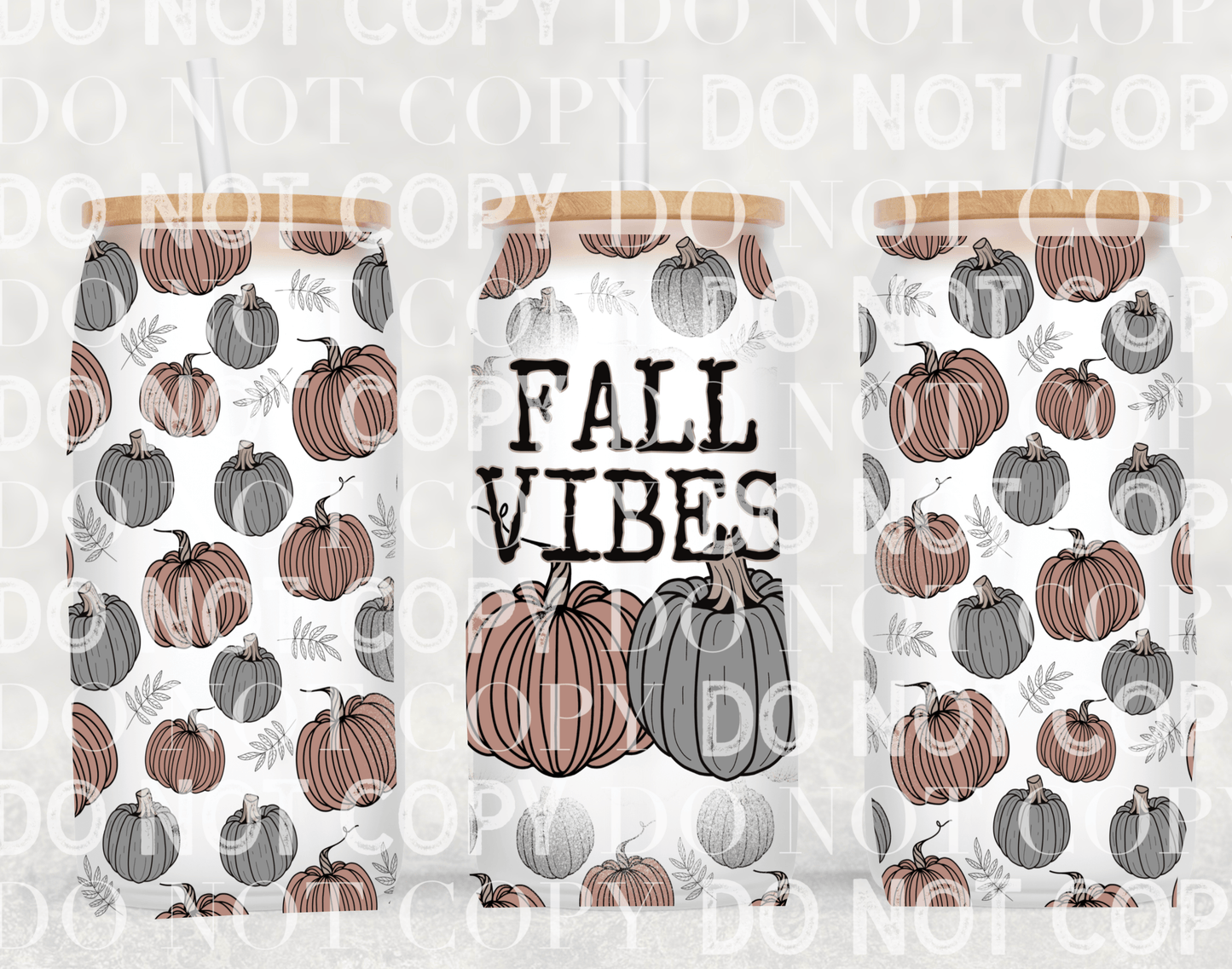 Fall vibes tumbler wrap sized for 16 oz frosted cup from mother tumbler  Cerra's Shop Creates   