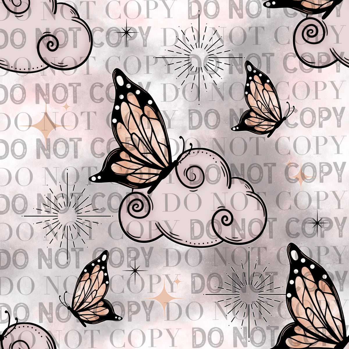 Butterfly Clouds Seamless  Cerra's Shop Creates   