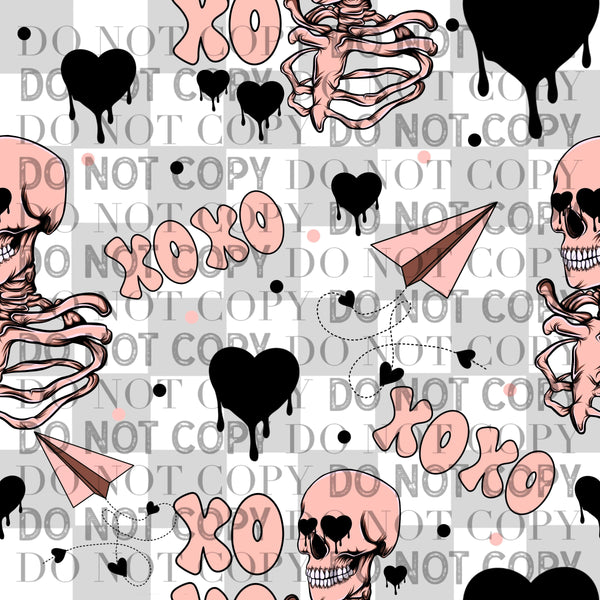 Xoxo skull seamless  Cerra's Shop Creates   