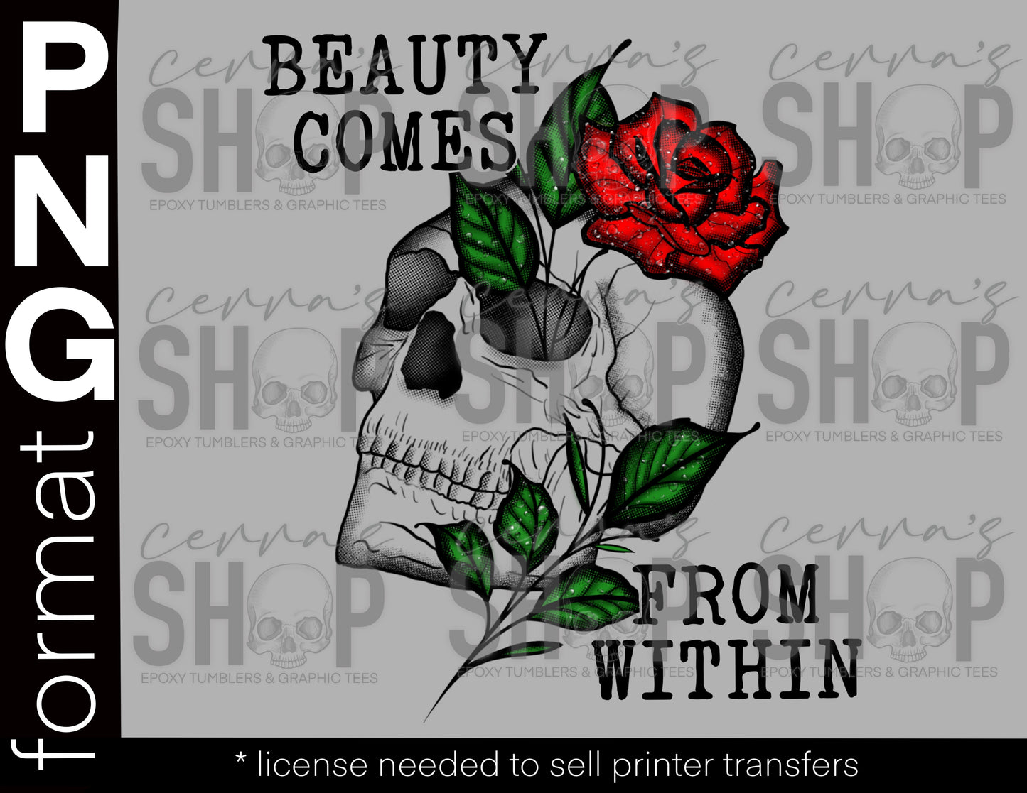 Beauty comes from within  Cerra's Shop Creates   