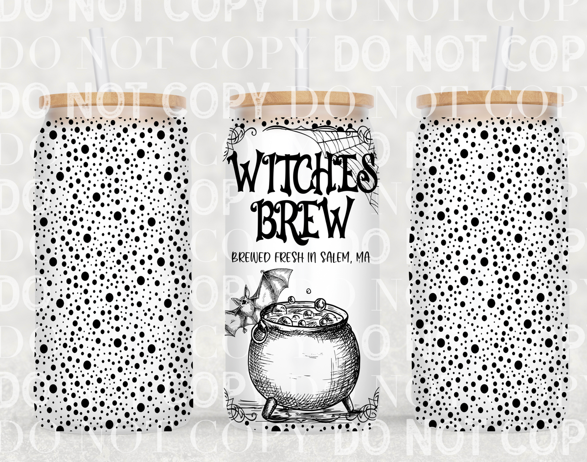 Witches brew tumbler wrap sized for 16 oz frosted cup from mother tumbler  Cerra's Shop Creates   