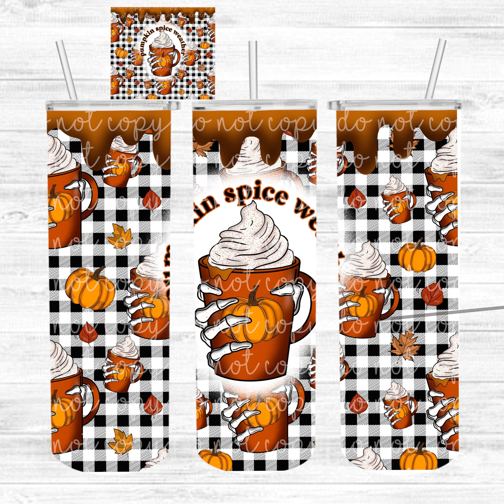 Pumpkin Spice Weather Tumbler Wrap  Cerra's Shop Creates   