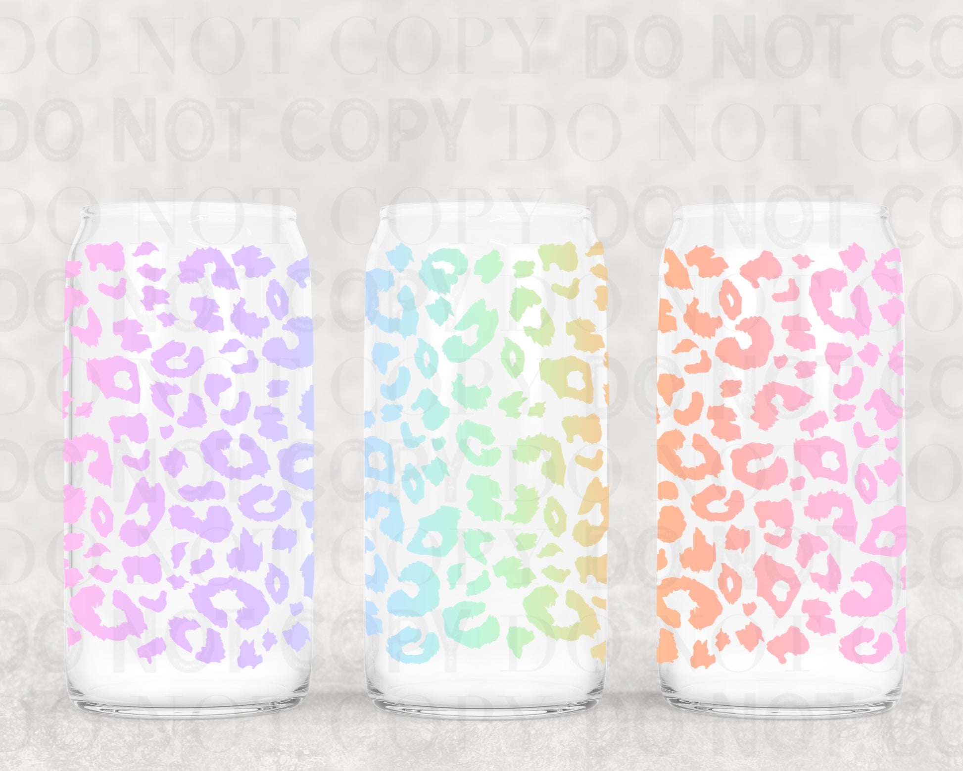 Rainbow cheetah tumbler wrap sized for 16 oz frosted cup from mother tumbler  Cerra's Shop Creates   